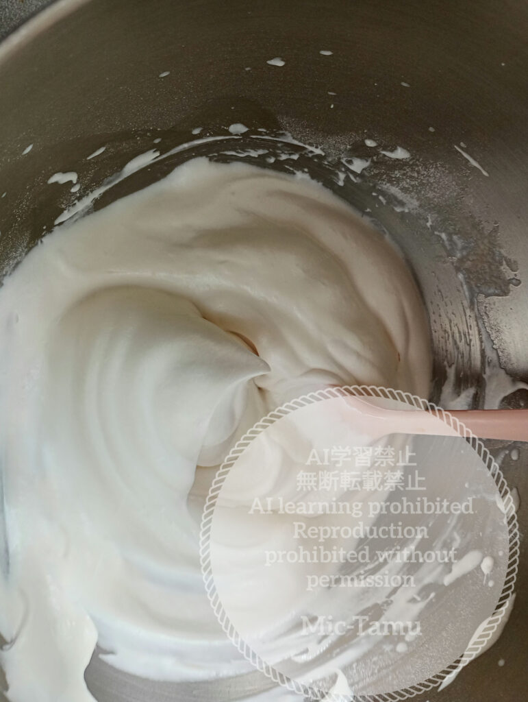 森永ホイッピーで作った生クリーム
